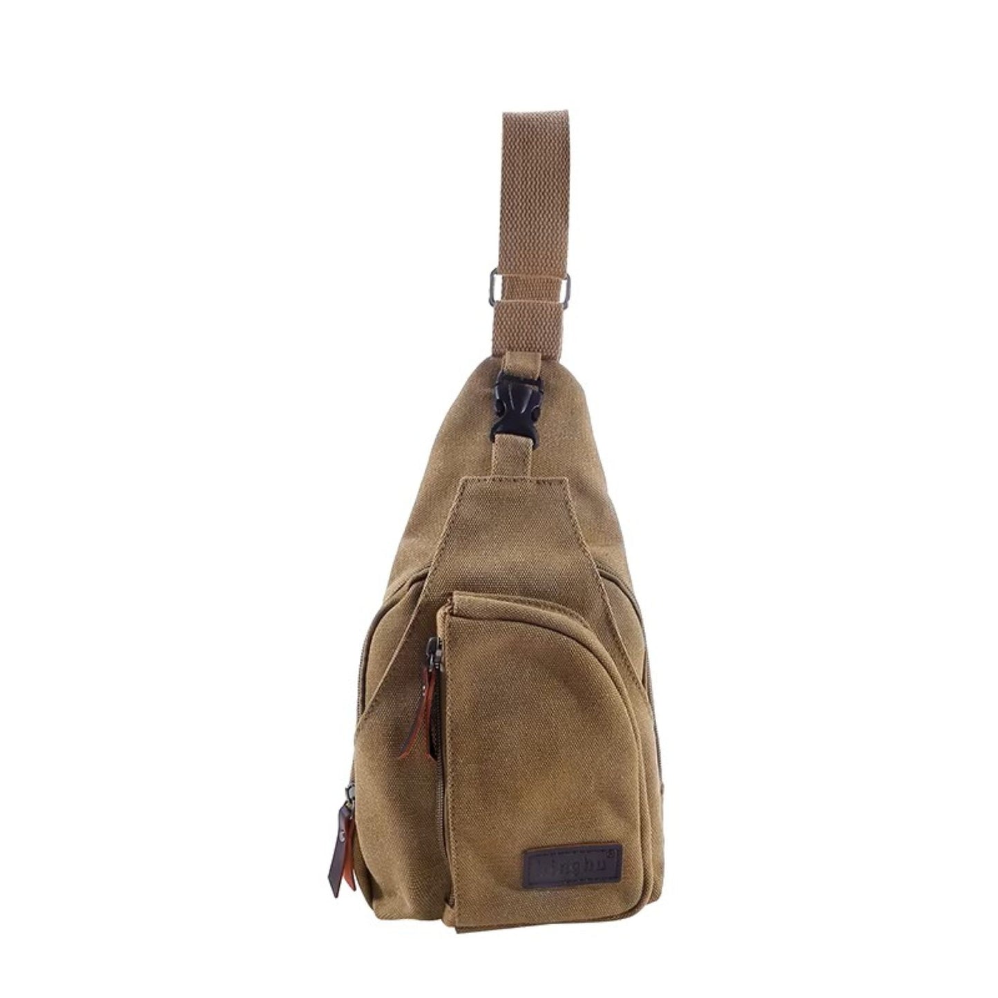 Canvas Sling Bag Multi Pocket